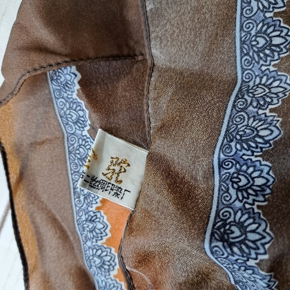 Brown and Orange Scarf - Picture 9 of 11